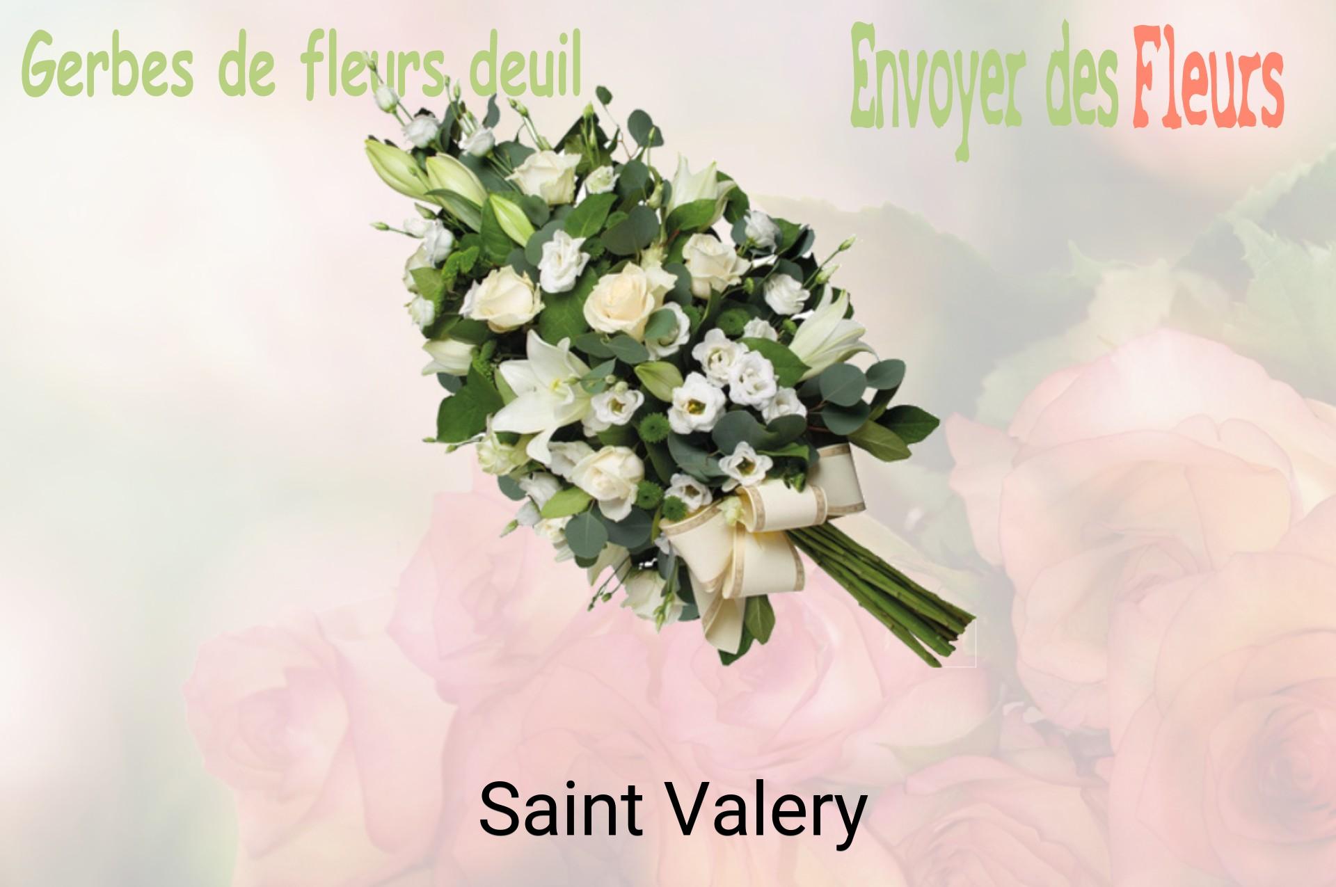 Gerbe de fleurs de deuil livrée à Saint-Valery